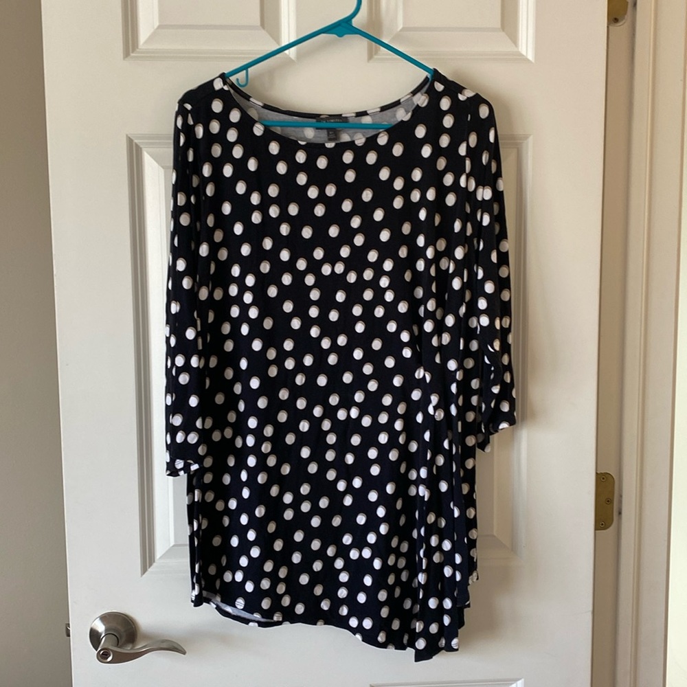 The Limited asymmetrical boat neck blouse